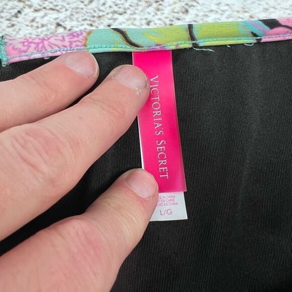 Victoria’s Secret floral bikini bottoms L - Picture 4 of 6